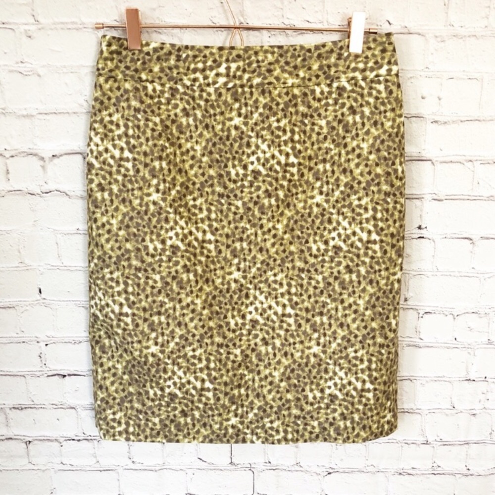 Light leopard pencil skirt 4